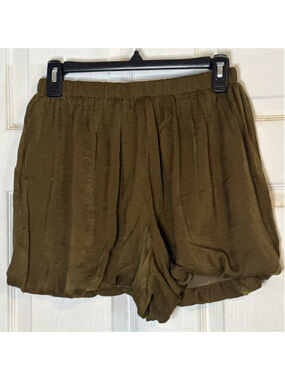 Easel Olive Green Pull-On Shorts S